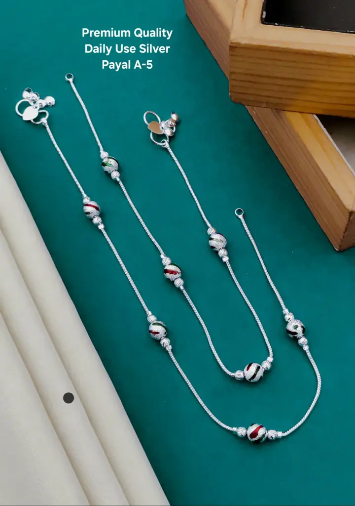 Daily Use Silver Payal K9