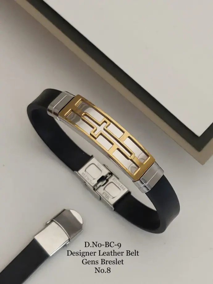 Designer Leather Belt Bracelet A10