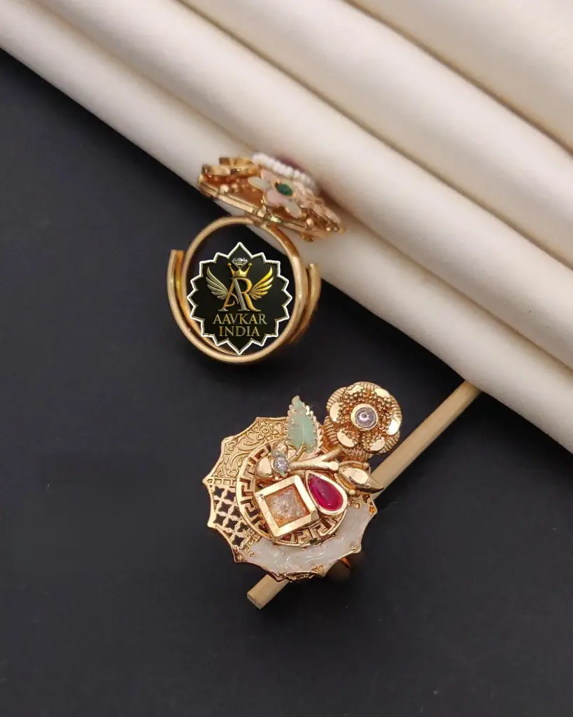 Antique Minakari Ring K9