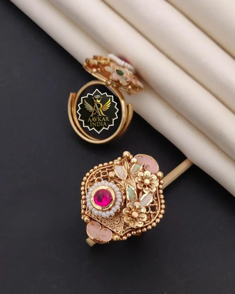 Antique Minakari Ring K9