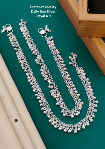 Daily Use Silver Payal K9