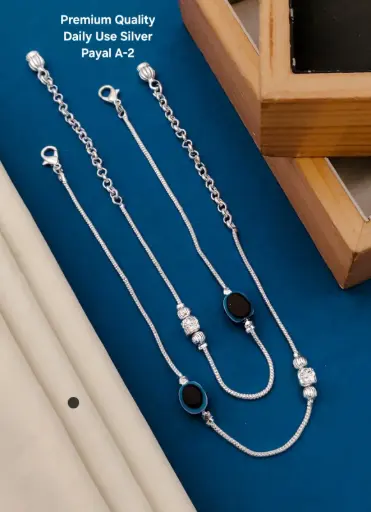 Daily Use Silver Payal K9
