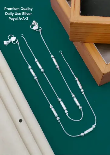 Daily Use Silver Payal K9