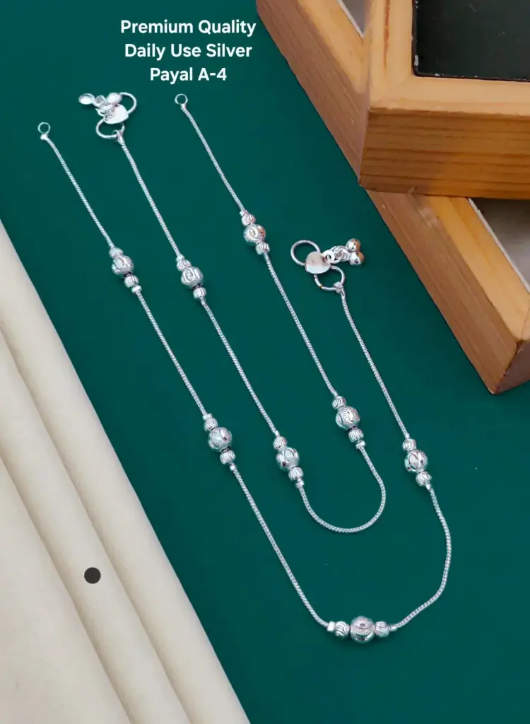 Daily Use Silver Payal K9