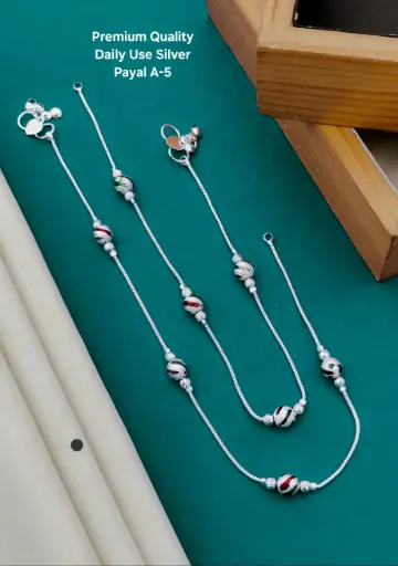 Daily Use Silver Payal K9