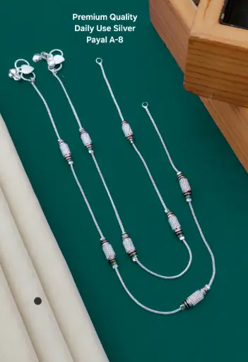 Daily Use Silver Payal K9