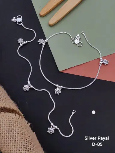 Daily Use Silver Payal K9