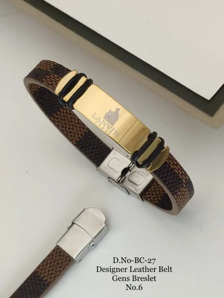 Designer Leather Belt Bracelet A10