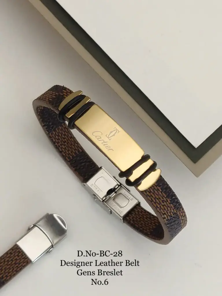 Designer Leather Belt Bracelet A10