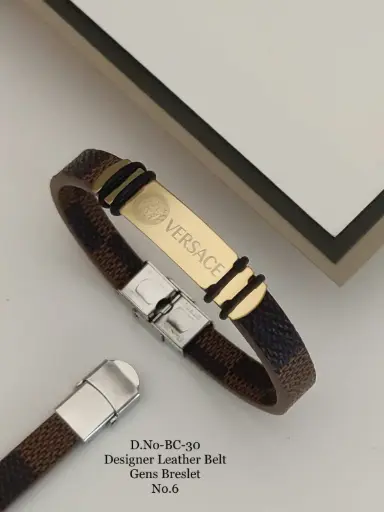 Designer Leather Belt Bracelet A10