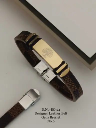 Designer Leather Belt Bracelet A10