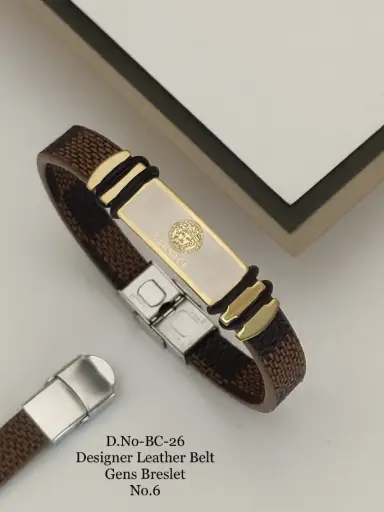 Designer Leather Belt Bracelet A10
