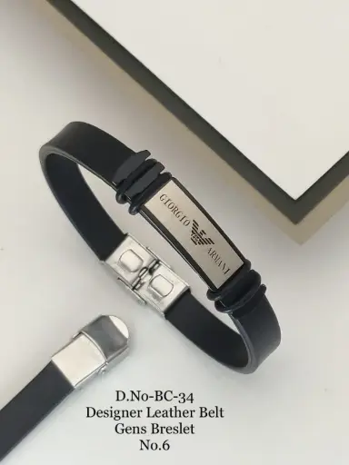 Designer Leather Belt Bracelet A10