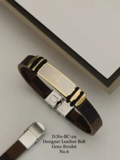 Designer Leather Belt Bracelet A10